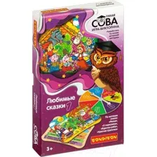 Настольная игра Bondibon Умная сова. Любимые сказки 1 / ВВ4835