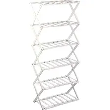 Подставка GreenGo 6 полок 50x25x110см напольный открытый (белый)