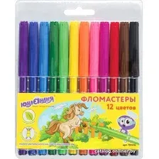 Фломастеры Юнландия Уроки рисования 151416 (12шт)