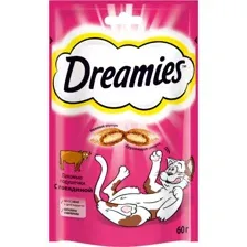 Лакомство для кошек Dreamies с говядиной, 60 г
