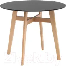 Обеденный стол Stool Group Target Circle 90x90 / Z-220 (черный)