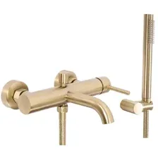 Смеситель Rea Lungo Matt Gold B8010 (белый)