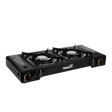 Плита газовая портативная двухконфорочная (HS-BDZ-2X155) Helios