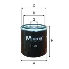 Фильтр масляный MFILTER TF28 Toyota Avensis/Corolla/Camry/Rav4 87>