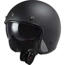Мотошлем LS2 OF601 Bob 2 Solid (XXL, черный матовый)