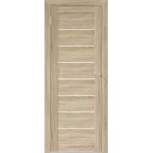 Межкомнатная дверь Юни Бона 01 60x200 (дуб сонома/стекло белое)