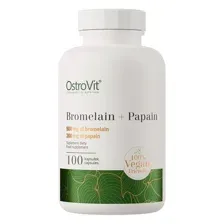 Бромелайн и Папаин "Bromelain+Papain, OstroVit" 100 капсул