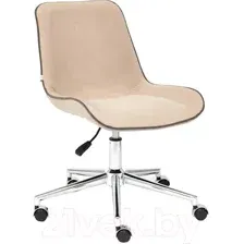 Кресло офисное Tetchair Style флок (бежевый)