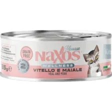 Консервированный корм для кошек Naxos Kitten телятина/свинина 85 г