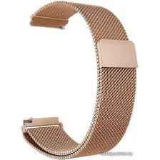 Браслет Rumi Milanese loop металлический 22 мм (красное золото)