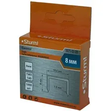 Скобы Sturm 1071-03-08 (1000 шт)