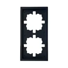 Рамка двухместная LEZARD Zima черный бархат (704-4200-147)