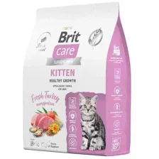 Сухой корм для кошек Brit Care Cat Kitten Healthy Growth с индейкой 7 кг