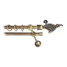 Карниз для штор Lm Decor Кения 023 2р гладкий (антик, 3.6м)