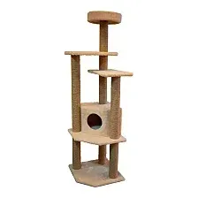 Комплекс Cat House Торнадо джут (бежевый)