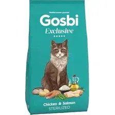 Сухой корм для кошек Gosbi Exclusive cat chicken& salmon strilized 6 кг