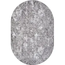 Ковер для жилой комнаты Merinos Silver F390-OVAL-GRAY (3x4)