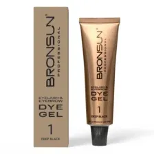 Краска для бровей и ресниц "Bronsun" №1 черная (15мл)