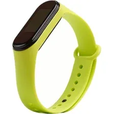 Ремешок KST силиконовый для Xiaomi Mi Smart Band 5/6 (салатовый)
