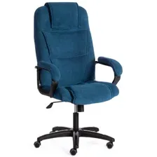 Офисное кресло TetChair Bergamo (флок, синий 32)