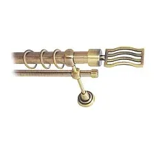 Карниз для штор Lm Decor Стайл 165 2р гладкий 25/16мм (антик, 3м)