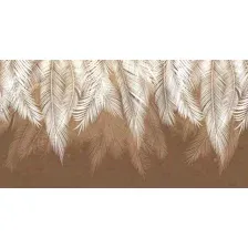 Фотообои листовые Citydecor Пальмовые листья (500x260, коричневый гранж)