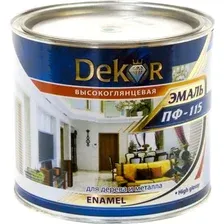 Эмаль Dekor ПФ-115 (бежевый, 1.8 кг)