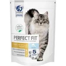Сухой корм для кошек Perfect Fit Для взрослых кошек с чувствительным пищеварением. Лосось (650г)