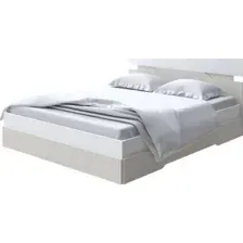 Кровать PROxSON Milton 160x190 (белый/дуб шамони светлый 124)