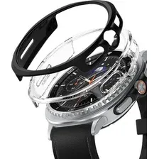 Чехол Ringke Slim для Galaxy Watch 8 Classic 46mm Clear(1шт) + Matte Black(1шт)