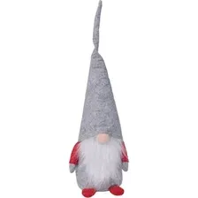 Елочная игрушка AksHome Гном (серый)