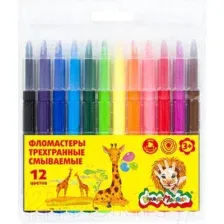 Фломастеры Каляка-Маляка ФТГКМ12 (12цв)