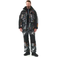 Костюм для охоты и рыбалки Huntsman Канада V2 -35°C КМФ 192/Черный Исландия (р.60-62/182-188)