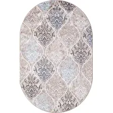 Ковер для жилой комнаты Merinos Valencia Deluxe d310-OVAL-CREAM-BROWN (2x4)