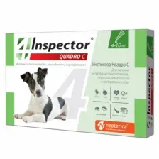 Inspector Quadro Капли для собак 4-10 кг, 1 ампула