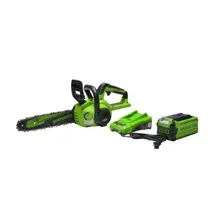 Цепная пила аккумуляторная Greenworks 40V G40CS30IIK4 (1xАКБ 4Ач и ЗУ) 30см
