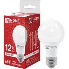 Светодиодная лампочка In Home LED-A60-VC 12 Вт 230В Е27 4000К 1140 Лм