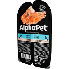 AlphaPet Superpremium Лосось паштет для щенков 100 г