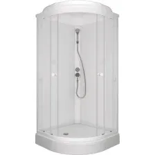 Душевая кабина Saniteco SNT CL-90 90х90 (белый/прозрачное стекло)