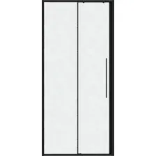 Душевая дверь Niagara Nova NG-84-L13CHB 130x195 (черный матовый/шиншилла стекло)