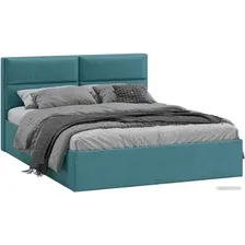 Кровать Трия Глосс универсальный тип 1 с ПМ 160x200 (микровелюр Wellmart Indigo)