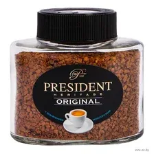 Кофе растворимый с добавлением молотого "President. Original" (100 г; в банке)
