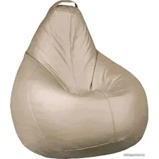 Кресло-мешок Kreslomeshki Груша экокожа (XXXL, бежевый)