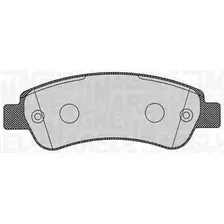 Тормозные колодки дисковые MAGNETI MARELLI 363916060191