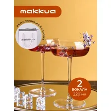 Бокалы для шампанского Makkua Crystal Elegance Сocktail (MС220) 2 шт.