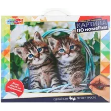 Картина по номерам MultiArt Котики CANV40X50-115356