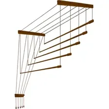 Сушилка для белья Comfort Alumin Потолочная Алюминиевая Bronze Premium 5 прутьев 2.6 м (бронзовый)