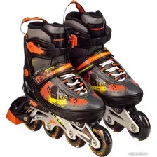 Роликовые коньки Favorit PW-153B-10BK (р. 33-36)