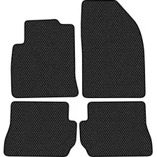 Комплект ковриков для авто Alicosta Ford Fiesta V (хэтчбек 5 дв / Mk6) 2002 - 2008 (черный, ромб)