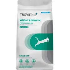 Сухой корм для кошек Trovet Plus Weight & Diabetes Fresh Chicken Свежая курица с избыточным весом/диабетом 1.2 кг